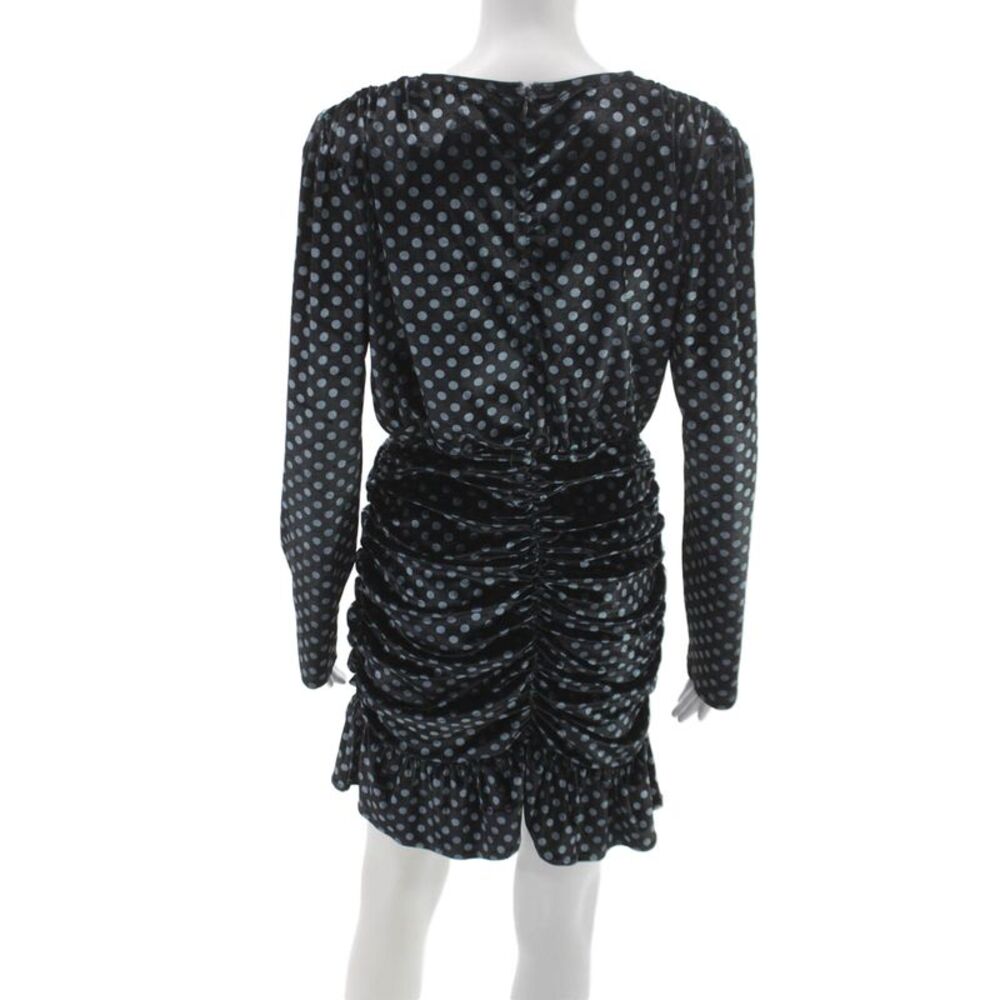 Endless Rose Women Black Silk Bodycon Dress V-Neck Long Sleeve Size S - Picture 3 of 6